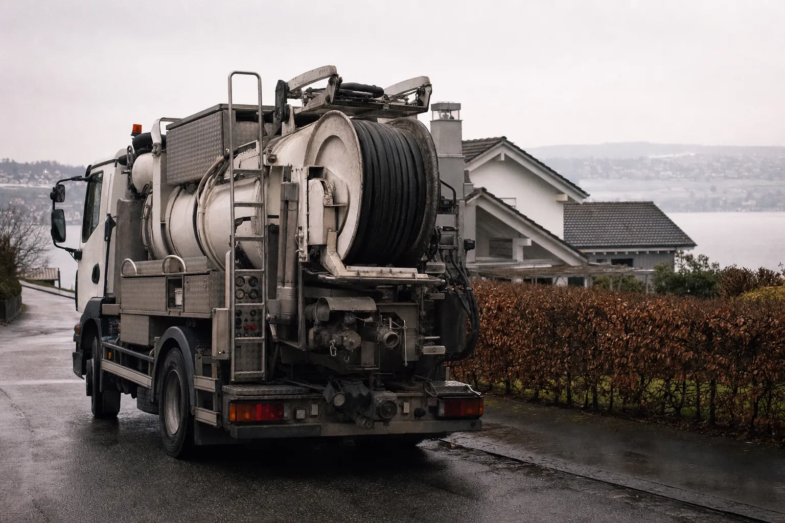 Servicetransporter von KanalKlar mit Ausrüstung für die Kanalreinigung